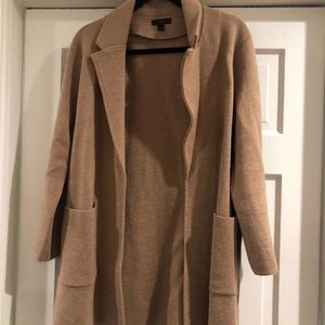 JCrew sweater coat, camel